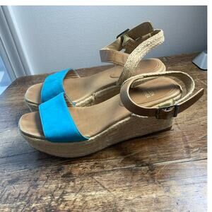 Eileen‎ Fisher Wesson espadrille wedge sandals size 7